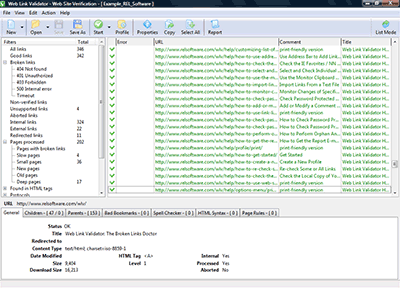 Web Link Validator Screenshot